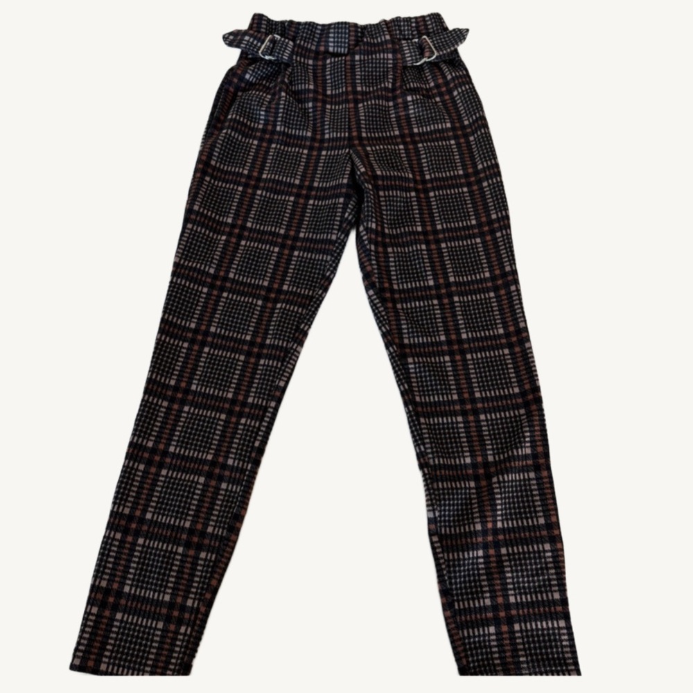 F21 plaid skinny pants